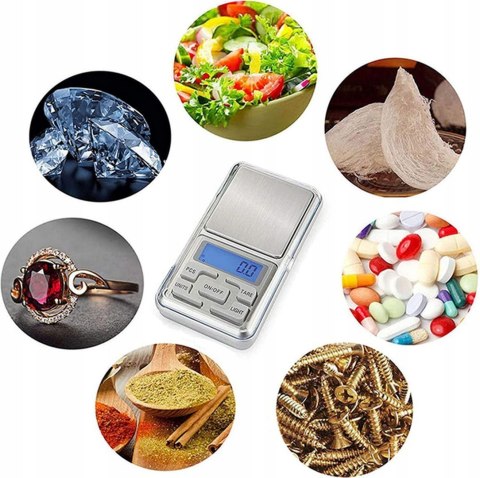 Waga jubilerska 200g x 0,01g szara mała Fortrade