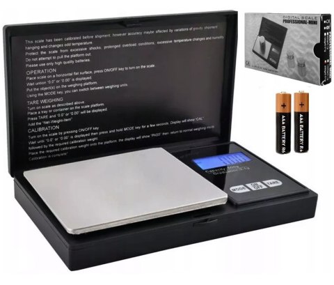 Waga jubilerska 500g x 0,01g czarna prof. Fortrade