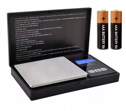 Waga jubilerska 500g x 0,01g czarna prof. Fortrade