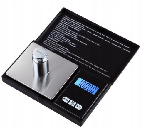 Waga jubilerska 500g x 0,01g czarna prof. Fortrade