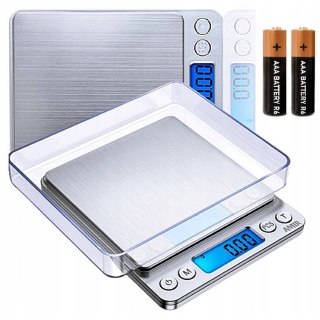 Waga jubilerska 500g x 0,01g szara duża Fortrade