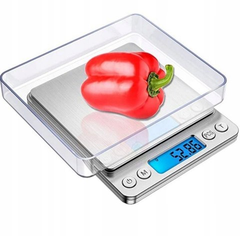 Waga jubilerska 500g x 0,01g szara duża Fortrade