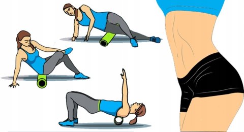 Wałek roller fitness mały 30x10 Fortrade