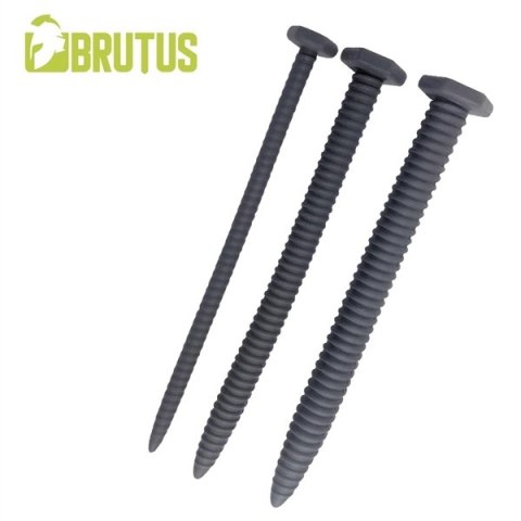 Zestaw 3 silikonowych sond do cewki Brutus Screw You! 3 Pcs Ribbed Silicone Sound Set Brutus