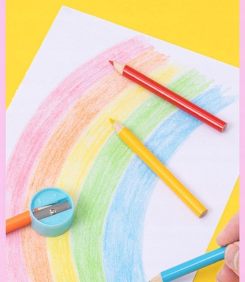 Zestaw kredek do malowania pudełko kredlo farby flamastry zestaw plastyczny Fortrade