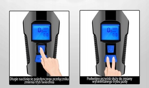 Zestaw lampek rowerowych z licznikiem Fortrade