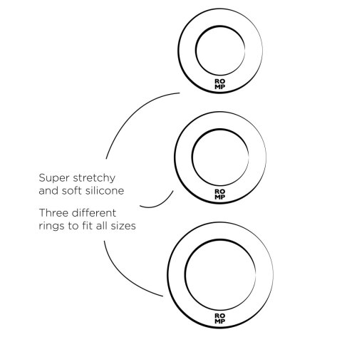 Zestaw pierścieni erekcyjnych Remix Trio Romp Romp