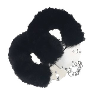 Kajdanki Heavy-Duty Fluffy Handcuffs Black Ouch! Ouch! by Shots