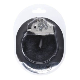 Kajdanki Heavy-Duty Fluffy Handcuffs Black Ouch! Ouch! by Shots