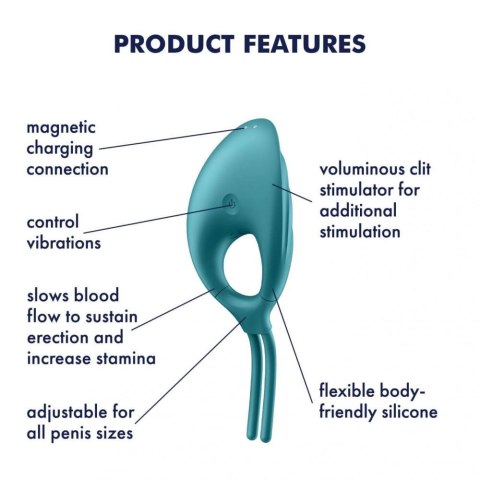 Pierścień erekcyjny Swordsman Camouflage Green Satisfyer Satisfyer