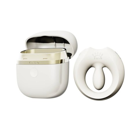 Pierścień erekcyjny ze stymulatorem Apis Ivory White Zalo Zalo