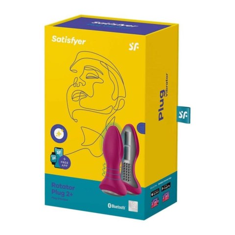 Rotacyjny korek analny Rotator Plug 2 Connect App Violet Satisfyer Satisfyer