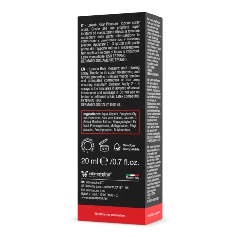 Rozluźniający Spray Analny Rear Pleasure 20Ml IntimateLine IntimateLine