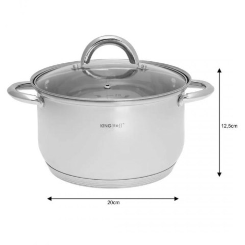 12 ELEMENTOWY ZESTAW GARNKÓW KINGHOFF KH-4450 Kinghoff