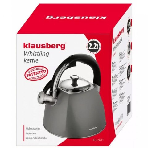 CZAJNIK Z GWIZDKIEM KLAUSBERG 2,2L KB-7411 Klausberg