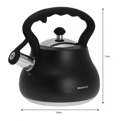 CZAJNIK Z GWIZDKIEM KLAUSBERG 2,7L KB-7446 Klausberg