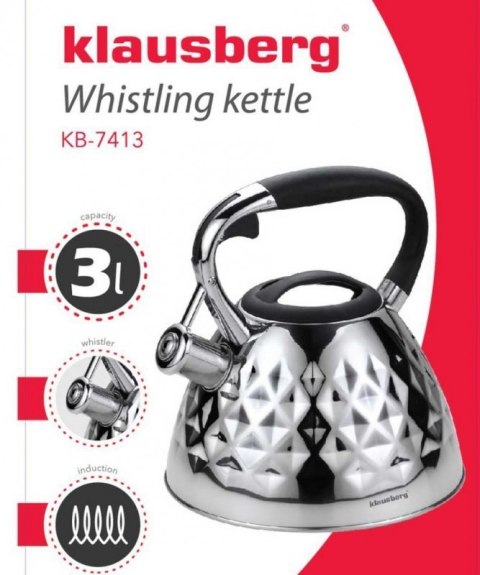 CZAJNIK Z GWIZDKIEM KLAUSBERG 3L KB-7413 Klausberg
