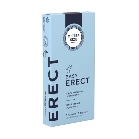 Kapsułki wspomagające erekcję Easy Erect 5 Capsules Mister Size Mister Size
