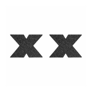 Ozdobne naklejki na sutki Flash Cross Black Bijoux Indiscrets Bijoux Indiscrets