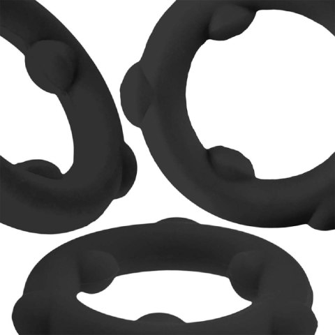 Pierścień erekcyjny [SIL] SPINNER Cockring Black Oxballs Oxballs