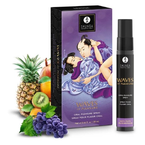 Spray do seksu oralnego Waves of Pleasure Exotic Fruits 20ml Shunga Shunga