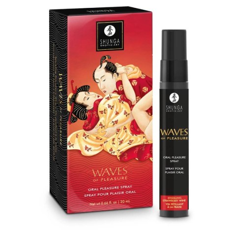 Spray do seksu oralnego Waves of Pleasure Sparkling Strawberry 20ml Shunga Shunga