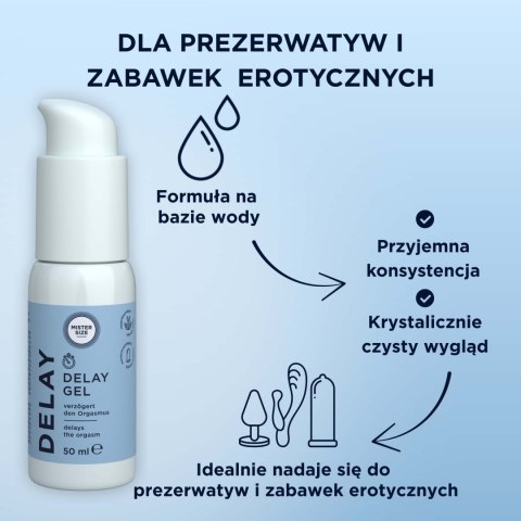 Żel opóźniający Delay Gel 50ml Mister Size Mister Size
