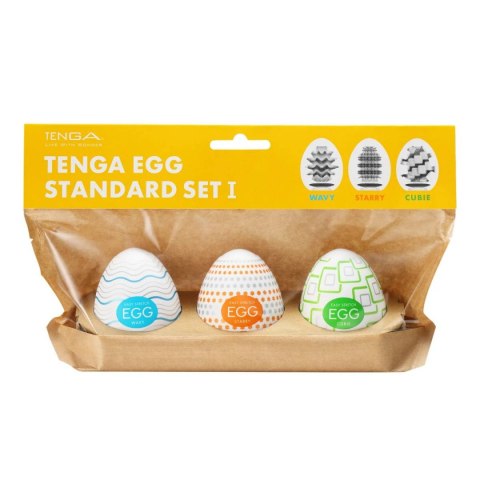 Zestaw 3 masturbatorów Egg Standard 3 Pack 1 Tenga Tenga