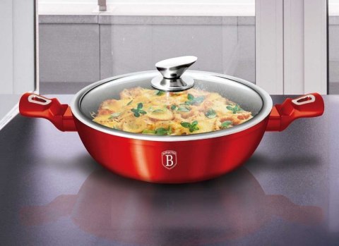 GARNEK GRANITOWY 28cm BERLINGER HAUS RED METALLIC LINE BH-1263 Berlinger haus