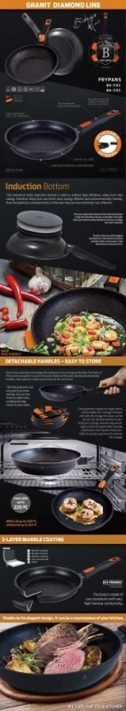 PATELNIA GRANITOWA 24cm BERLINGER HAUS BH-1102 Berlinger haus