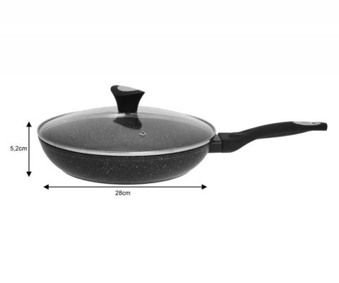 PATELNIA GRANITOWA 28cm Z POKRYWĄ KLAUSBERG KB-7041 Klausberg