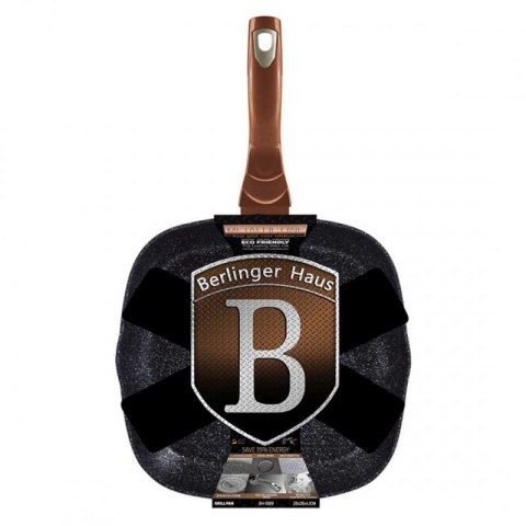 PATELNIA GRANITOWA GRILLOWA 28 cm BERLINGER HAUS BH-1889 ROSE GOLD NOIR Berlinger haus