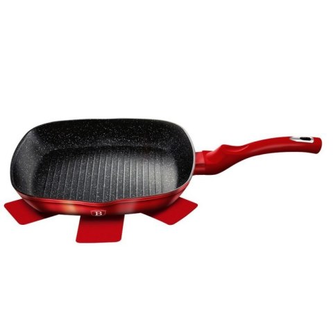 PATELNIA GRANITOWA GRILLOWA 28cm BERLINGER HAUS RED METALLIC LINE BH-1271 Berlinger haus