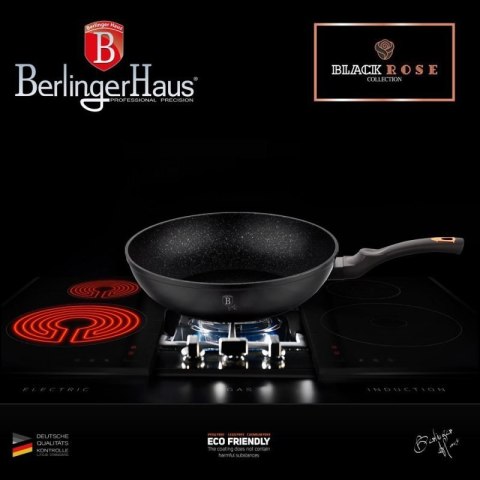 PATELNIA GRANITOWA WOK 28cm BERLINGER HAUS BLACK ROSE BH-1638 Berlinger haus