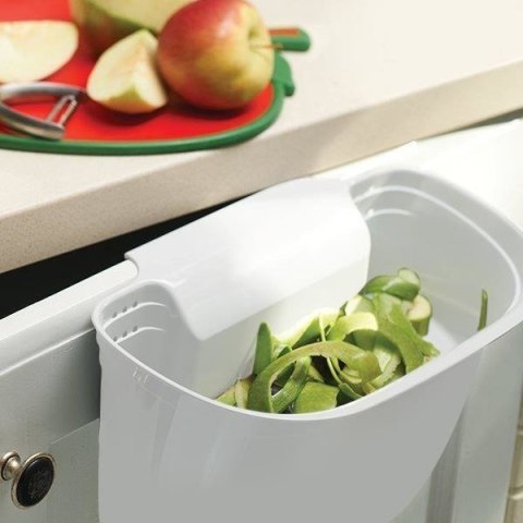 POJEMNIK NA OBIERKI ODPADKI Z BLATU NA DRZWICZKI SZUFLADĘ biały Excellent Hauseware