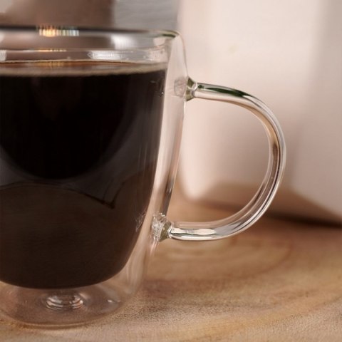 SZKLANKA TERMICZNA 180ml Z PODWÓJNĄ SCIANKĄ DO KAWY Orion