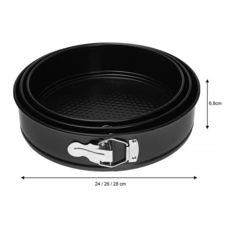 TORTOWNICE FORMY DO PIECZENIA 3 SZT. KINGHOFF KH-4200 Kinghoff