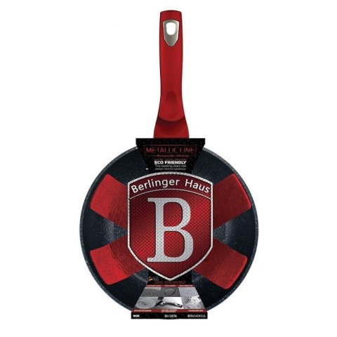 WOK GRANITOWY 28cm BERLINGER HAUS LINE BH-1267 BURGUNDY Berlinger haus