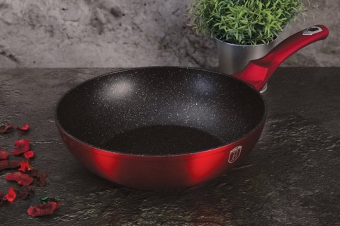 WOK GRANITOWY 28cm BERLINGER HAUS LINE BH-1267 BURGUNDY Berlinger haus