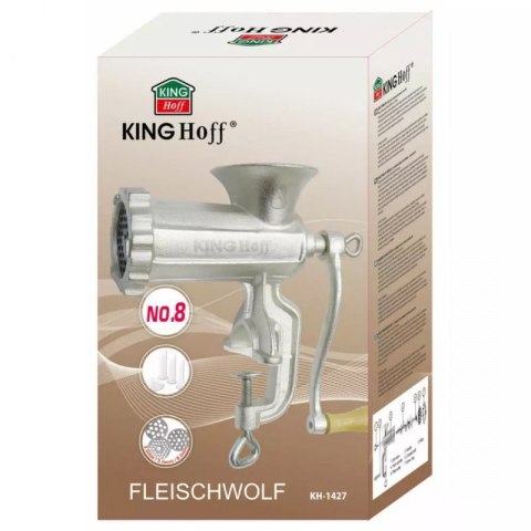 ŻELIWNA MASZYNKA #8 DO MIELENIA MIĘSA KINGHOFF KH-1427 Kinghoff