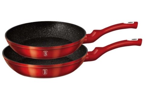 ZESTAW 2 PATELNI GRANITOWYCH BERLINGER HAUS BH-1612 BURGUNDY Berlinger haus