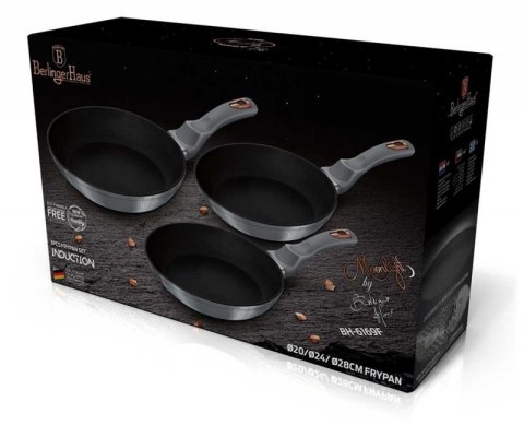 ZESTAW 3 PATELNI 20/24/28CM BERLINGER HAUS BH-6169 MOONLIGHT Berlinger haus