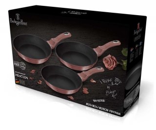 ZESTAW 3 PATELNI 20/24/28CM BERLINGER HAUS BH-6170 I-ROSE Berlinger haus
