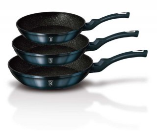 ZESTAW 3 PATELNI GRANITOWYCH 20/24/28CM BERLINGER HAUS AQUAMARINE BH-6177 Berlinger haus