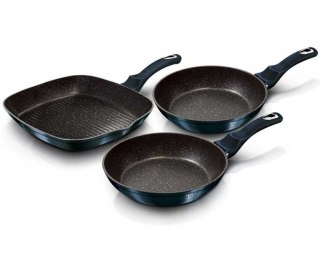 ZESTAW 3 PATELNI GRANITOWYCH 20/24/28CM BERLINGER HAUS BH-6140 AQUAMARINE Berlinger haus