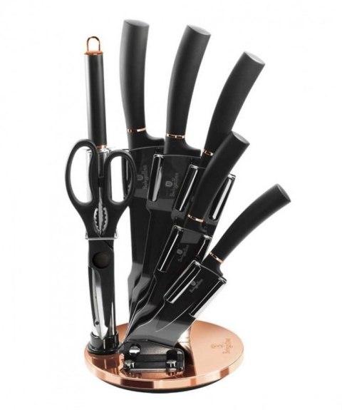 ZESTAW NOŻY BERLINGER HAUS BH-2421 BLACK ROSE W STOJAKU Berlinger haus
