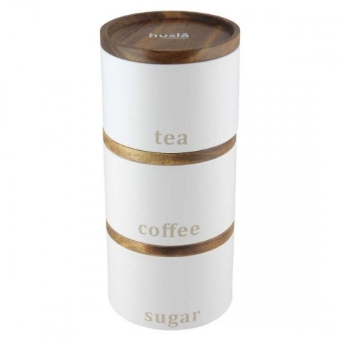 ZESTAW POJEMNIKÓW KUCHENNYCH HUSLA white 73948 Husla