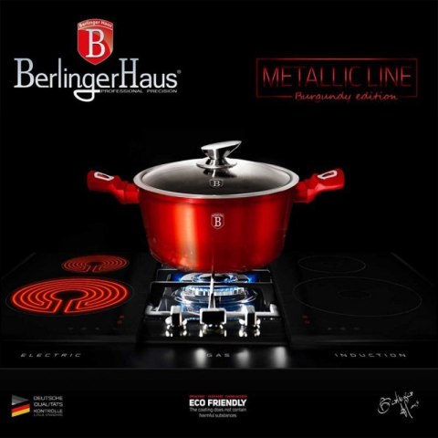 GARNEK GRANITOWY 28cm BERLINGER HAUS RED METALLIC LINE BH-1258 Berlinger haus