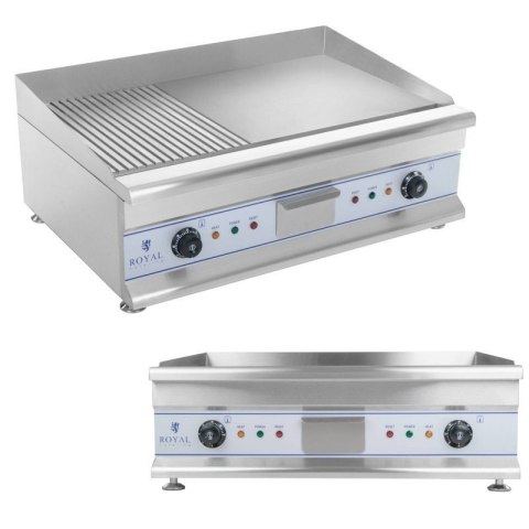 Grill podwójny duży ryflowany 75cm Royal catering