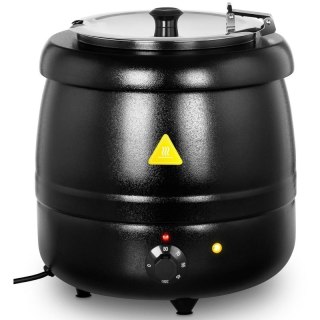 Elektryczny kociołek garnek do zupy 10 l czarny Royal catering